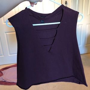 Dark purple tank top